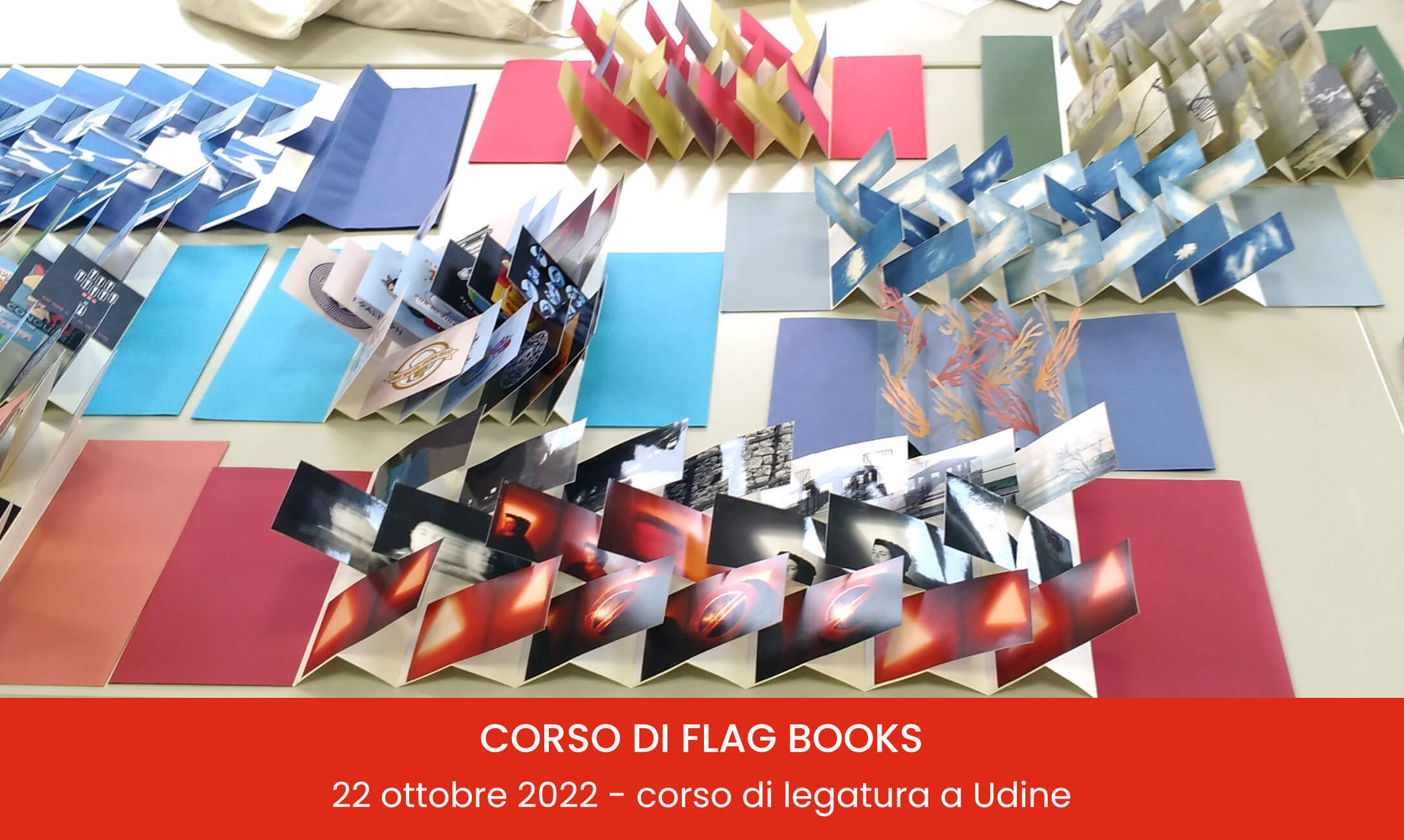 Workshop di legatoria FLAG BOOKS con la maestra artigiana Cristina Balbiano d'Aramengo